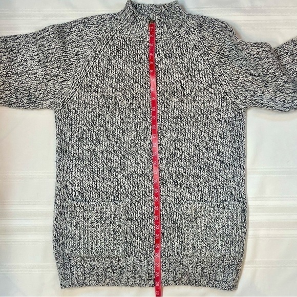 SALE 1/2 OFF Chunky Sweater Tunic Marled Yarn Sz‎ L Notched Neck EUC Pronto Moda - Picture 11 of 12